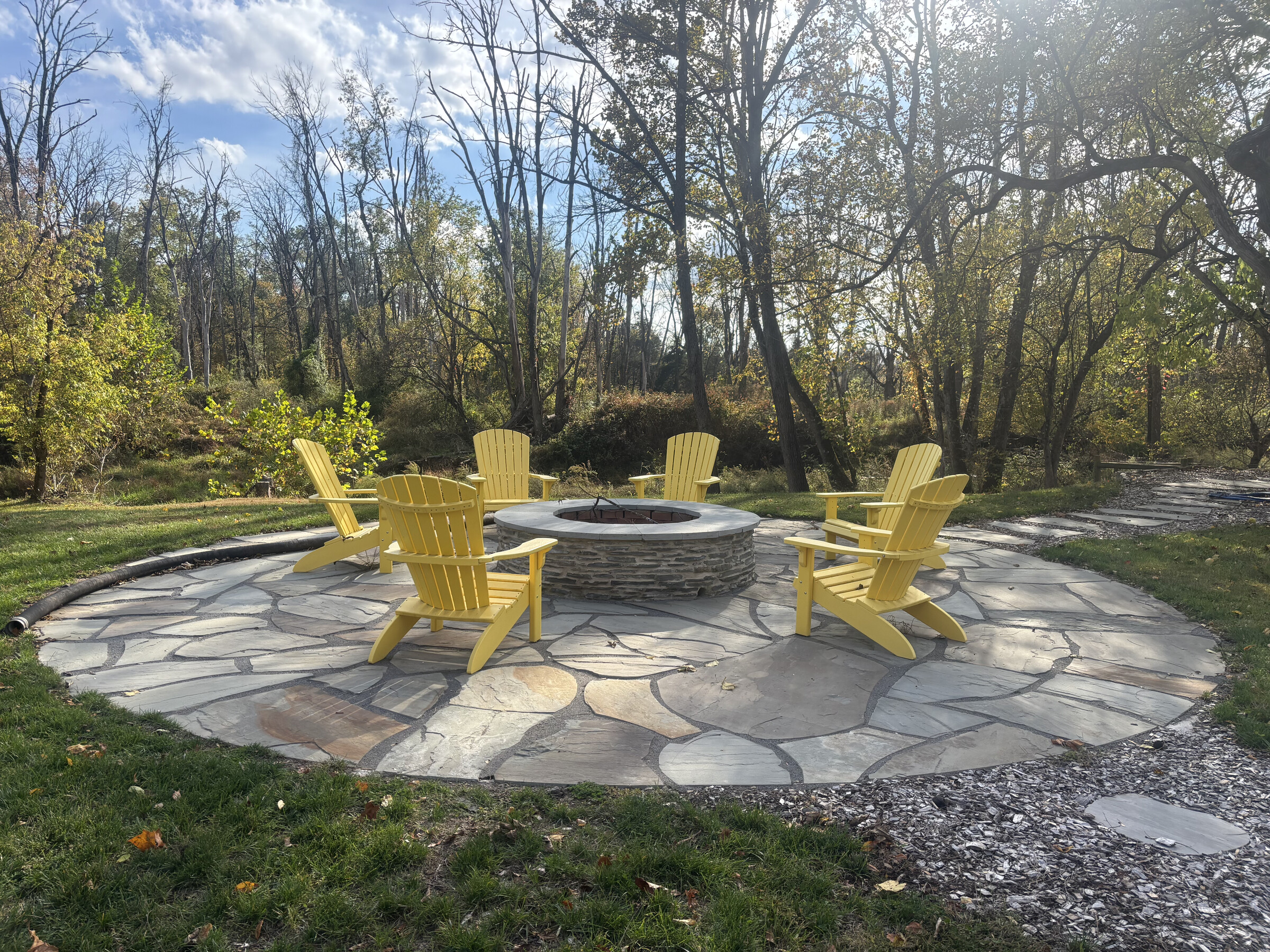 Hardscape work in Mercer County, NJ by New Dawn Landscaping.