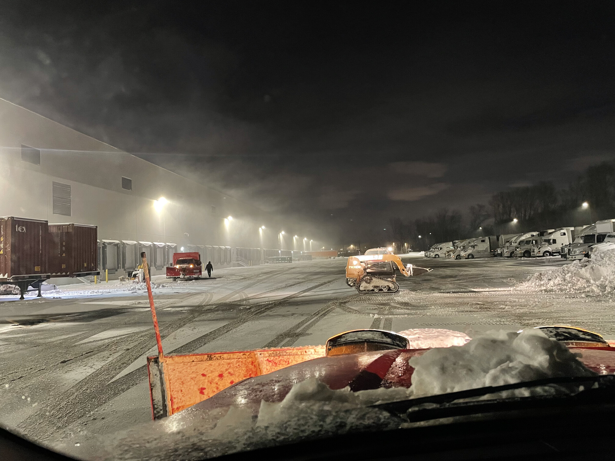 Snow Removal work in Mercer County, NJ by New Dawn Landscaping.