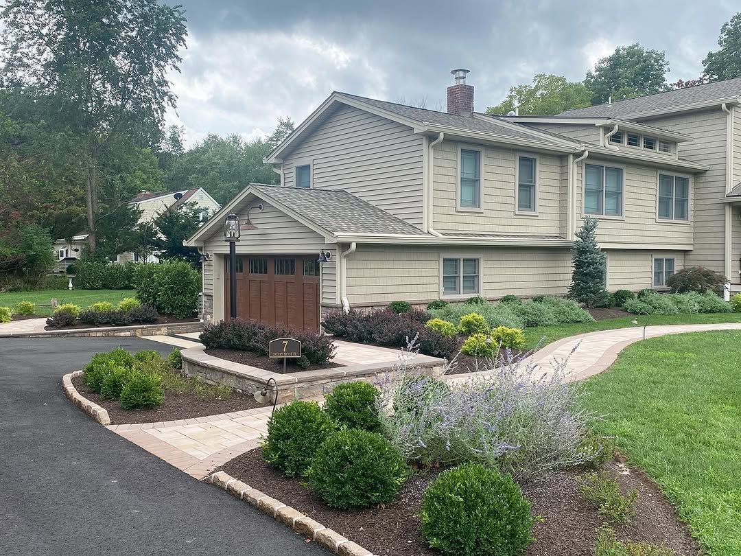 Landscaping and hardscape project in Mercer County, NJ by New Dawn Landscaping.