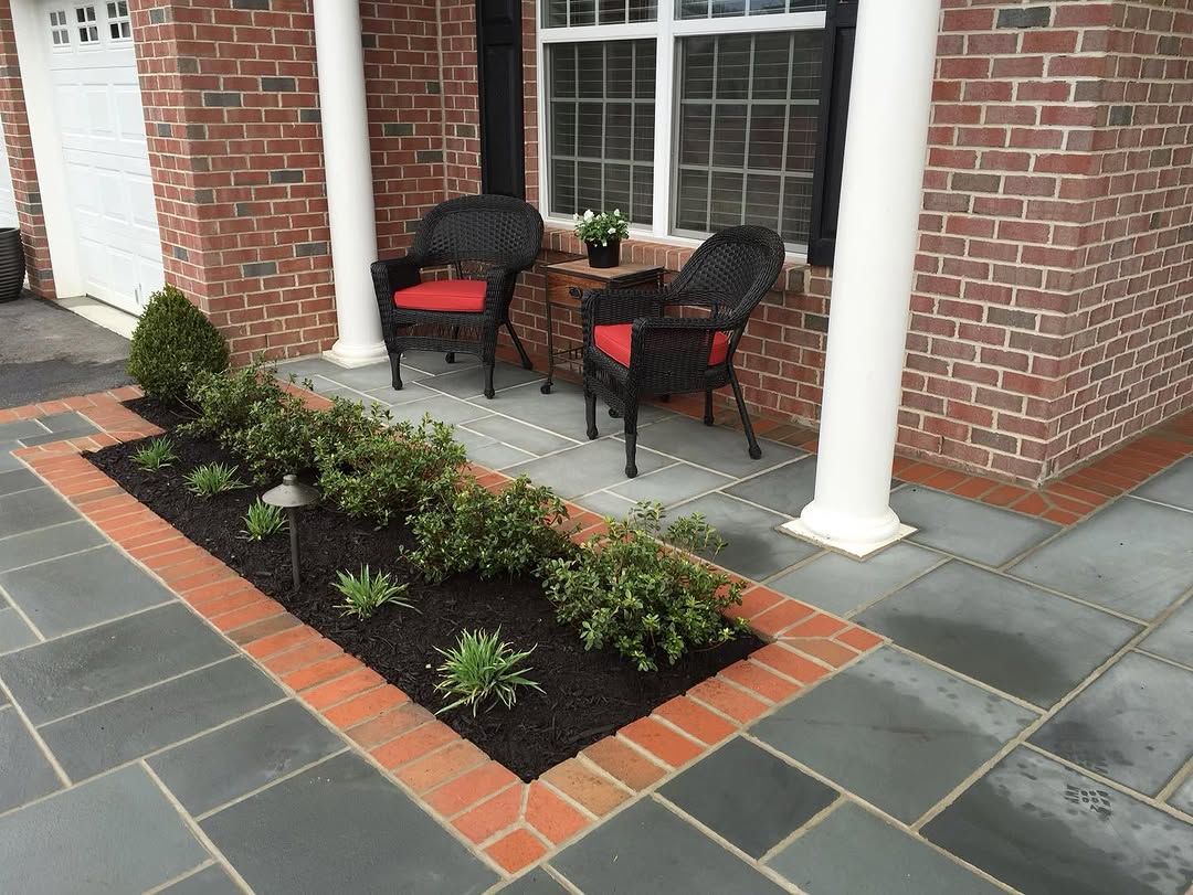 Landscaping and hardscape project in Mercer County, NJ by New Dawn Landscaping.