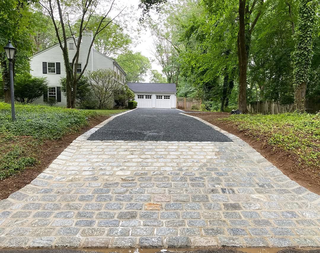 Landscaping and hardscape project in Mercer County, NJ by New Dawn Landscaping.