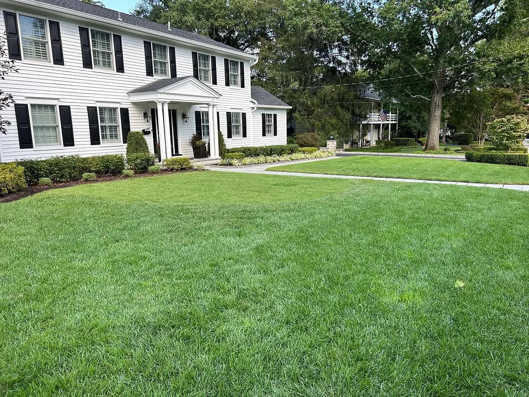 Landscaping and hardscape project in Mercer County, NJ by New Dawn Landscaping.