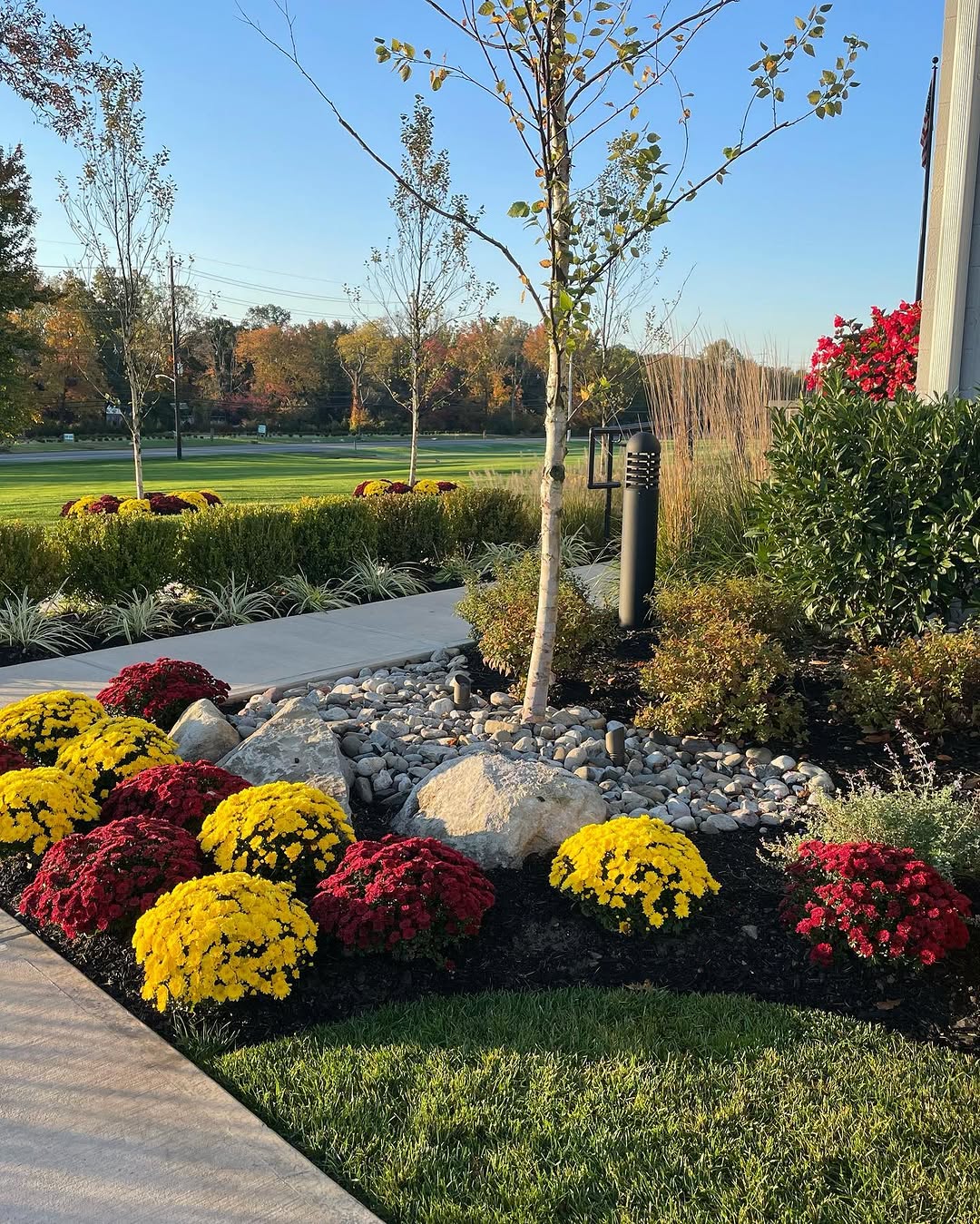 Landscaping and hardscape project in Mercer County, NJ by New Dawn Landscaping.
