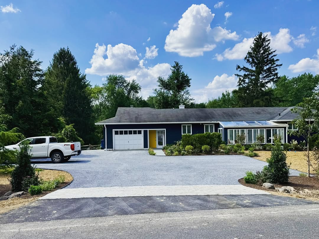 Landscaping and hardscape project in Princeton, New Jersey by New Dawn Landscaping.