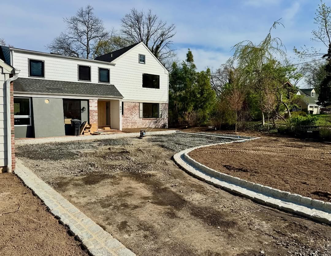 Landscaping and hardscape project in Mercer County, NJ by New Dawn Landscaping.