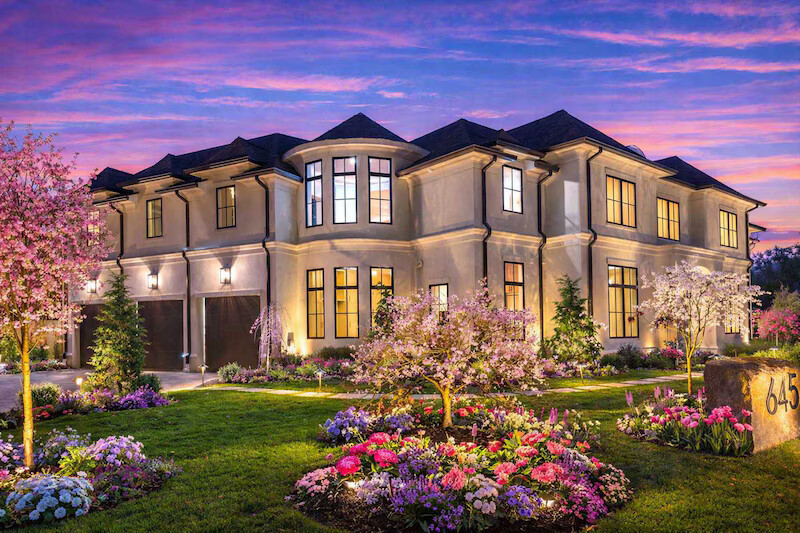 Residential lawn care for a private home in Princeton Junction, NJ. New Dawn Landscaping.